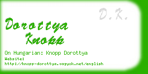 dorottya knopp business card